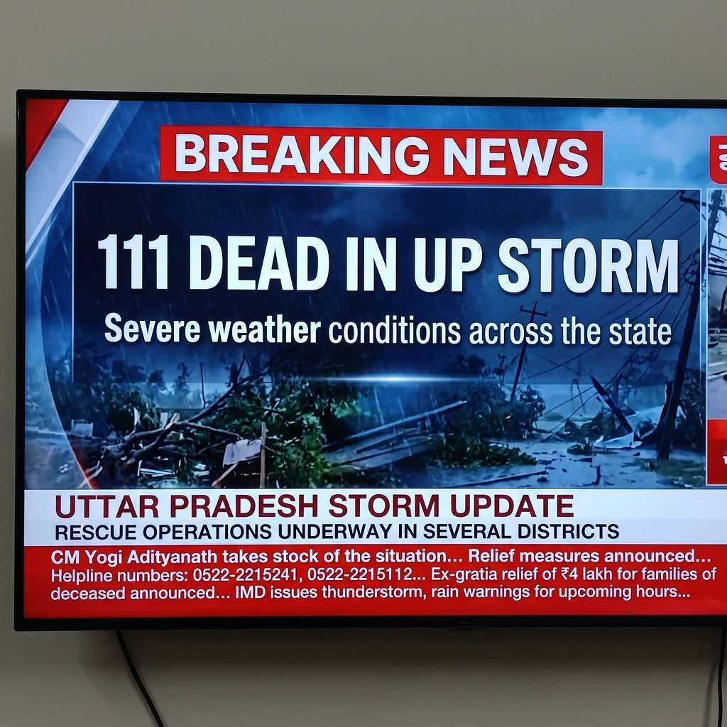 Breaking news: 111 dead in Uttar Pradesh storm, severe weather conditions